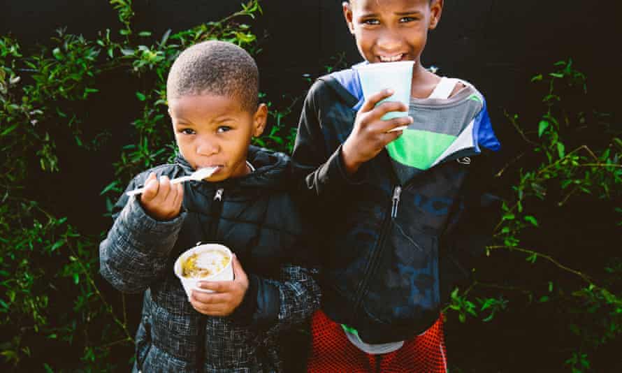 Children eating at LocoL.
