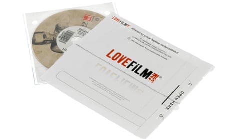 LoveFilm envelope with DVD