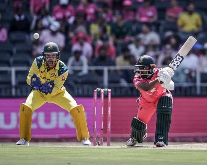 South Africa v Australia: second men’s one-day cricket international – live
