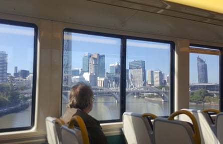 The view of Brisbane CBD form the city’s only central river rail crossing, a chokepoint the the state government wishes to address with a new cross river rail proposal.
