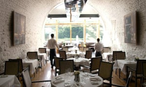 The restaurant at the Ice House Hotel, County Mayo, Ireland