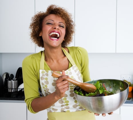 Are the days of women laughing alone with salad over?