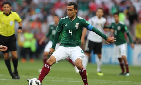 Rafael Márquez during Mexico’s 1-0 defeat of Germany.