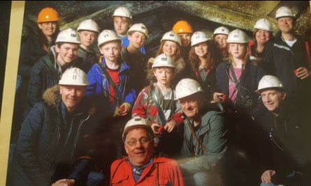 A group of visitors to the mining museum in pre-Covid times.