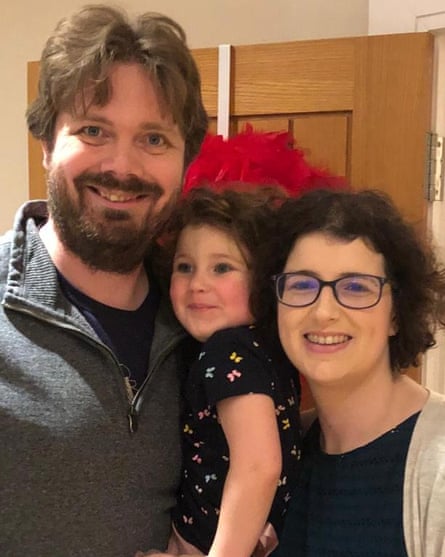 James Ling, with his daughter, Isabelle, and wife, Rachael.