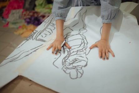 Mirga-Tas working on a new project in July this year.