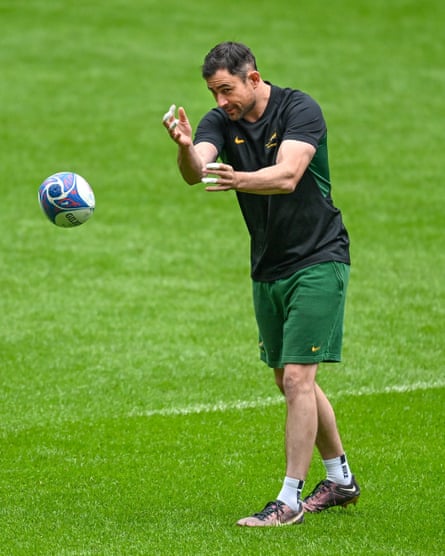 Felix Jones during the South Africa rugby squad captain’s run at 2023 Rugby World Cup