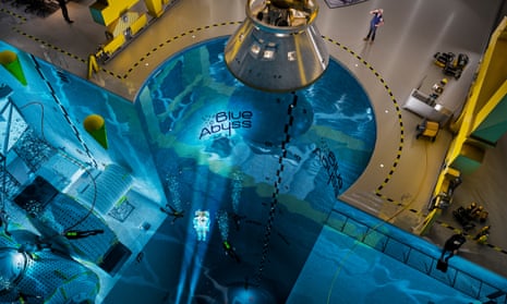 A computer illustration of the planned pool, the Blue Abyss, which will be the world’s leading extreme environment research, test and training centre when it is built in Newquay, Cornwall.