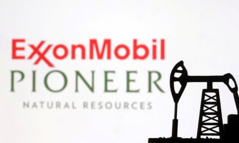 ExxonMobil and Pioneer Natural Resources logos