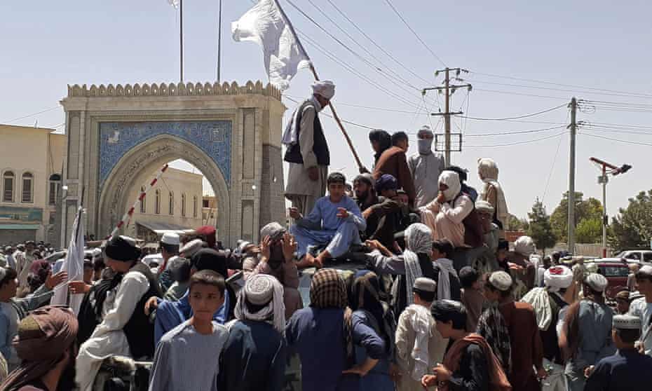 Taliban fighters in Kandahar 13 August, 2021.