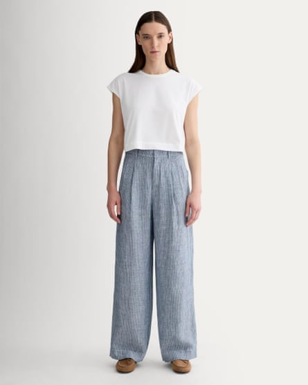 Everlane The Linen Way - Pantalones drapeados