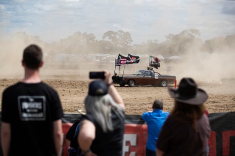 A crowd watches the ‘circle work’ competition at last year’s Deni Ute Muster