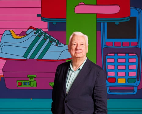 Michael Craig-Martin photographed at the Royal Academy gallery in London for the Observer New Review by Suki Dhanda.