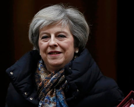 Britain's Prime Minister Theresa May leaves Number 10 Downing Street in London