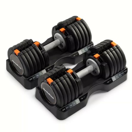 NordicTrack 25kg Select-A-Weight adjustable dumbbell set
