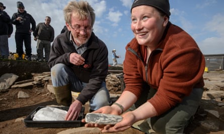 Nick Card oversees the dig at the Ness.