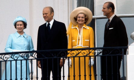 The Queen and Prince Philip with Gerald and Betty Ford in 1976.