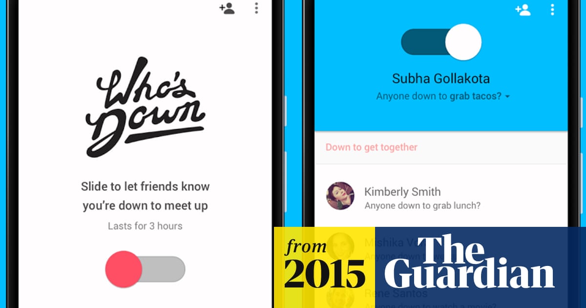 Google S Latest App Tells Friends When You Re Free To Do Something Apps The Guardian