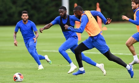 Fikayo Tomori (left centre) and Antonio Rüdiger (right centre) will try to force their way back into Frank Lampard’s plans.