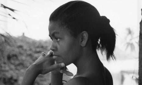 Michelle Obama as a young woman