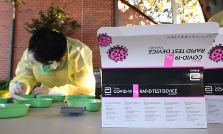 The government is under pressure to provide free rapid antigen tests as testing clinics remain overwhelmed