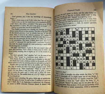 The Crossword Puzzle chapter in Michael Gilbert’s Close Quarters.