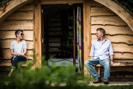 Jacqueline and Simon Saggers at their Guilden Gate smallholding in Hertfordshire