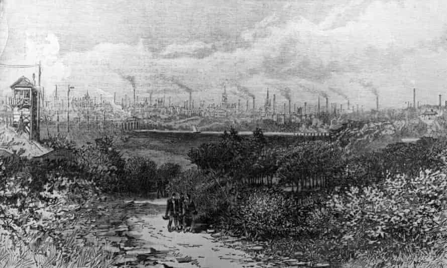 The industrial skyline of Preston, Lancashire