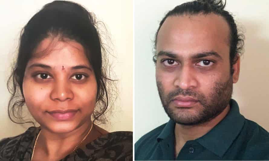 Australian citizens Shruthi and Vamshi Parepalli have been unable to return to Australia after the federal government criminalised returning from India.