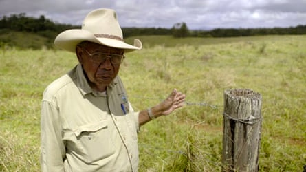 Ernie Raymont, a Mumu-Ngajdon elder, at Boonjie, close to where the Butchers Creek massacre took place in 1887.
