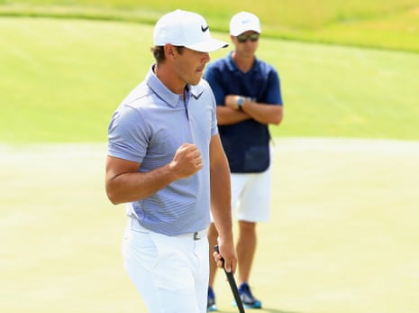 Koepka moves up into joint leader.