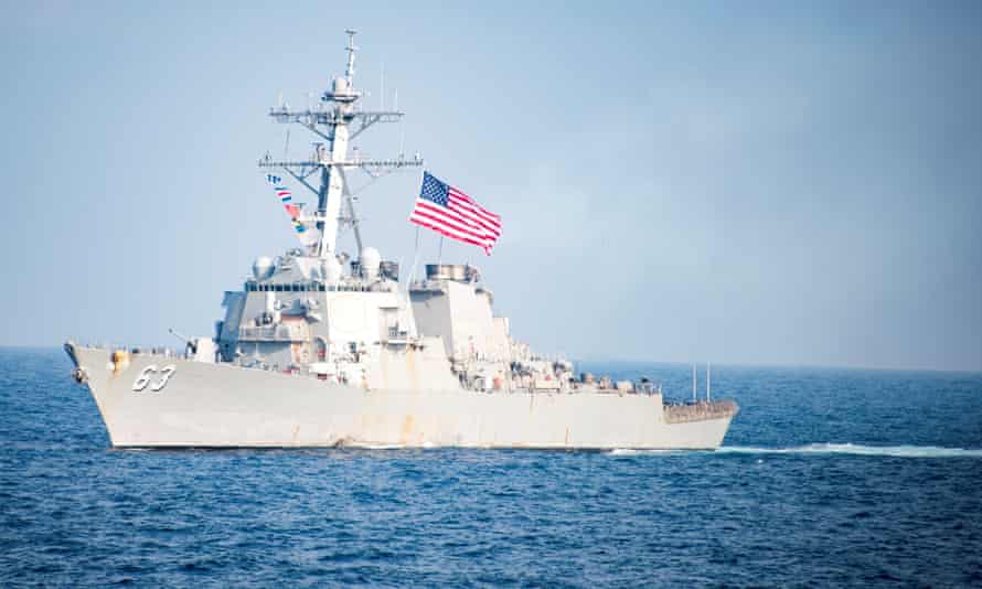 Image result for US warship sails near Chinese-controlled Paracel Islands