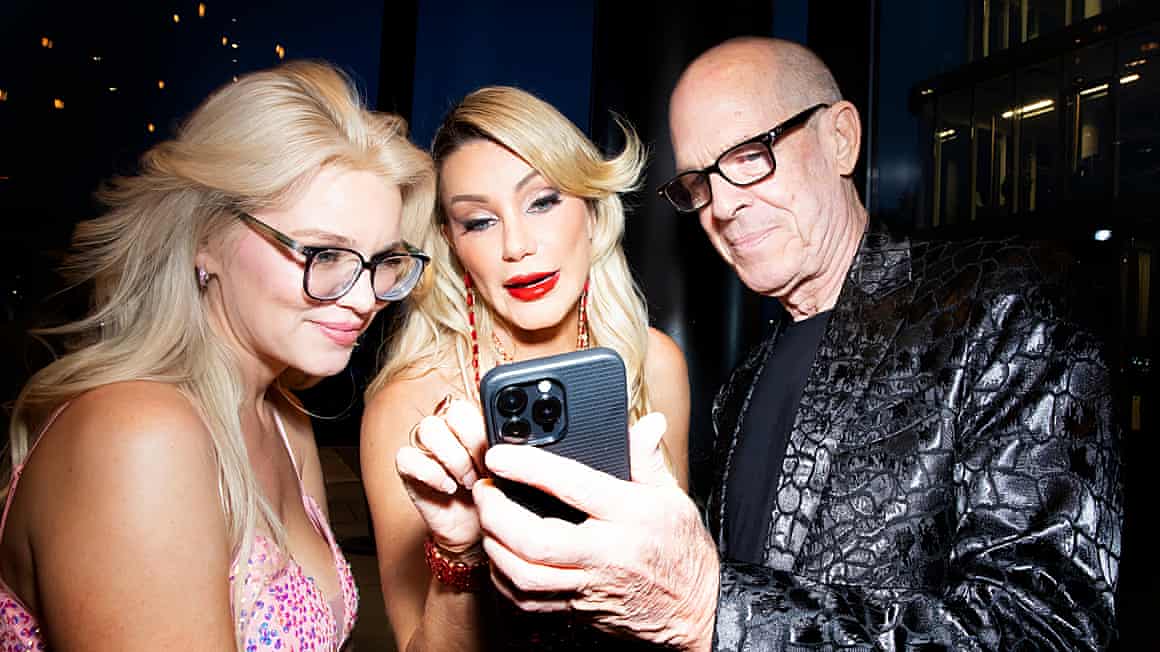 Brittany Andrews, centre, at the Xbiz conference.