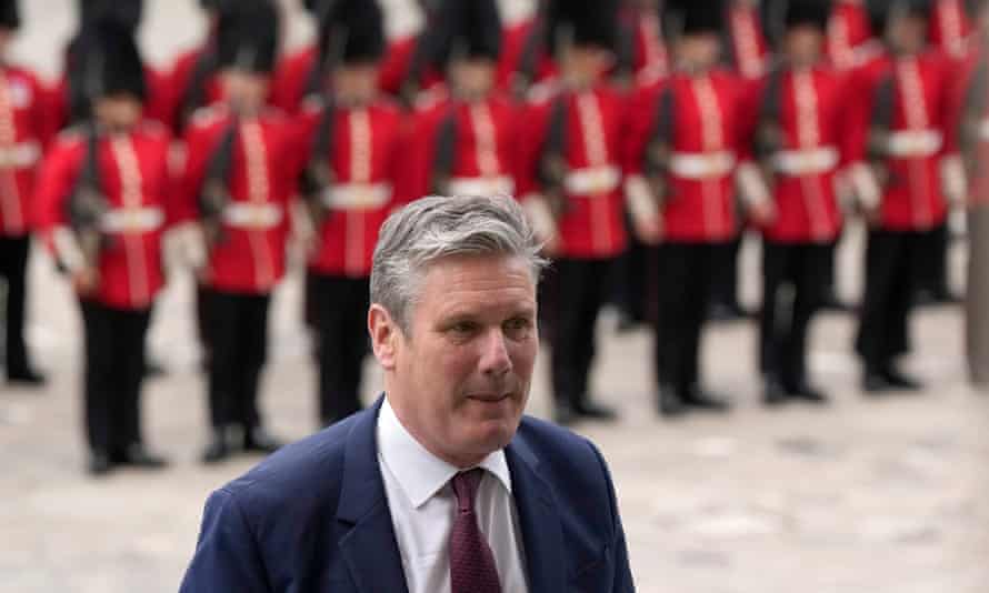 Keir Starmer arriving at St Paul’s Cathedral 