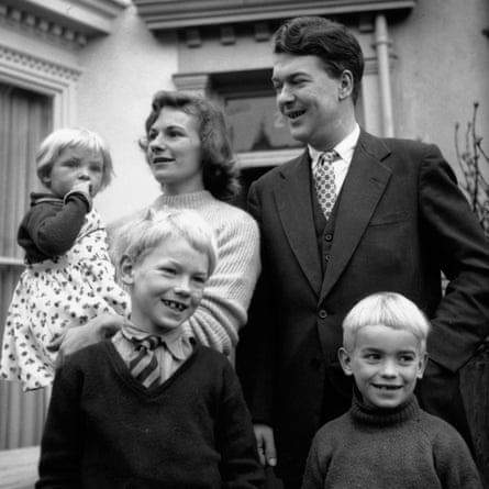 Young Martin Amis with his parents and siblings in 1956.