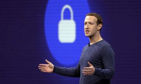 Mark Zuckerberg delivering a speech in 2018