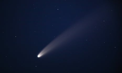 The comet Neowise, pictured in March 2020.