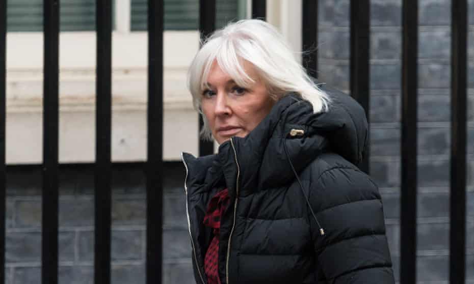 Nadine Dorries arrives in Downing Street.