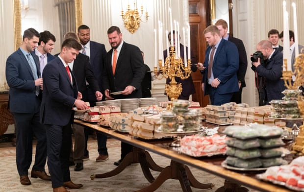 Queuing up for Trump’s “patriotic” meal