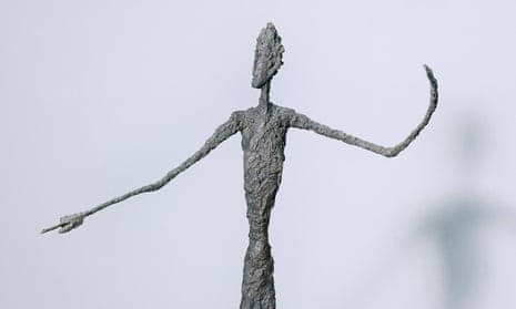 ‘He gives the modern condition the grandeur of myth’ … Man Pointing by Alberto Giacometti, 1947.
