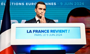 French far-right Rassemblement National party president Jordan Bardella
