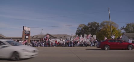 A ‘freedom rally’ organised by the Macomb County Republican party