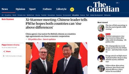 a screenshot of a Guardian article