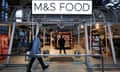 Customer walks into an M&S food hall