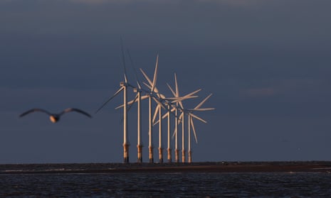 Burno bank offshore windfarm near Liverpool