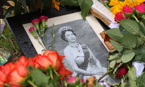 Floral tributes to Queen Elizabeth II in Green Park, London, 13 September 2022.