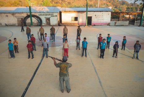 Children training in Ayahualtempa village 2020