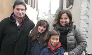 The Pettenello family on holiday in San Candido