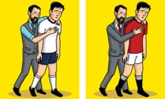 Gareth Southgate and Harry Maguire illustration