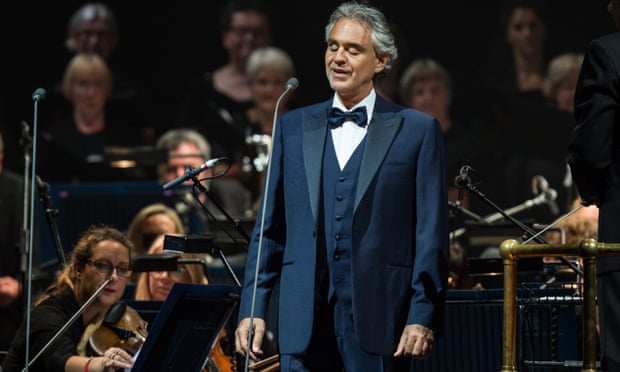 Andrea Bocelli performs at the O2 Arena.